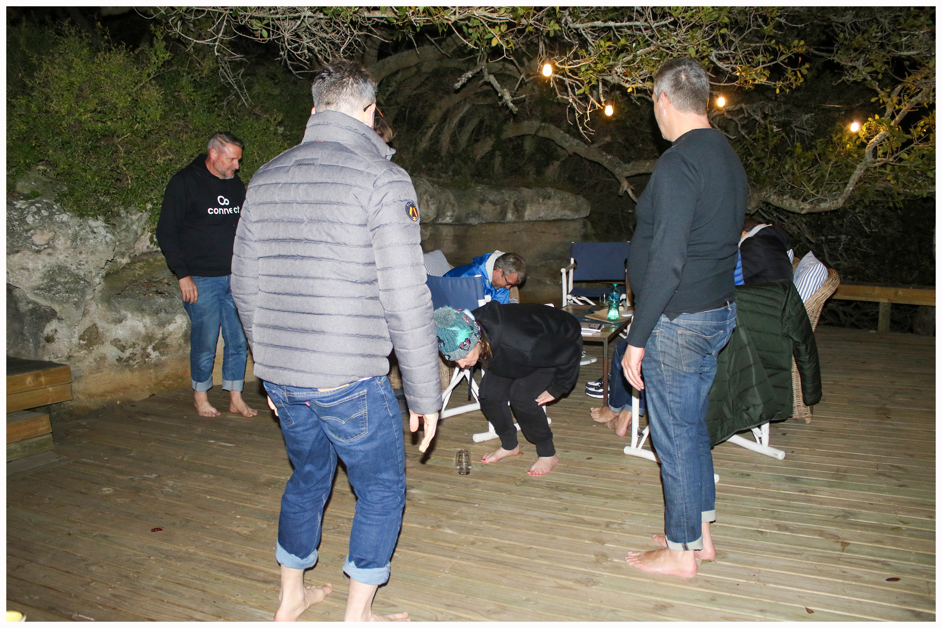 Celebration after firewalk