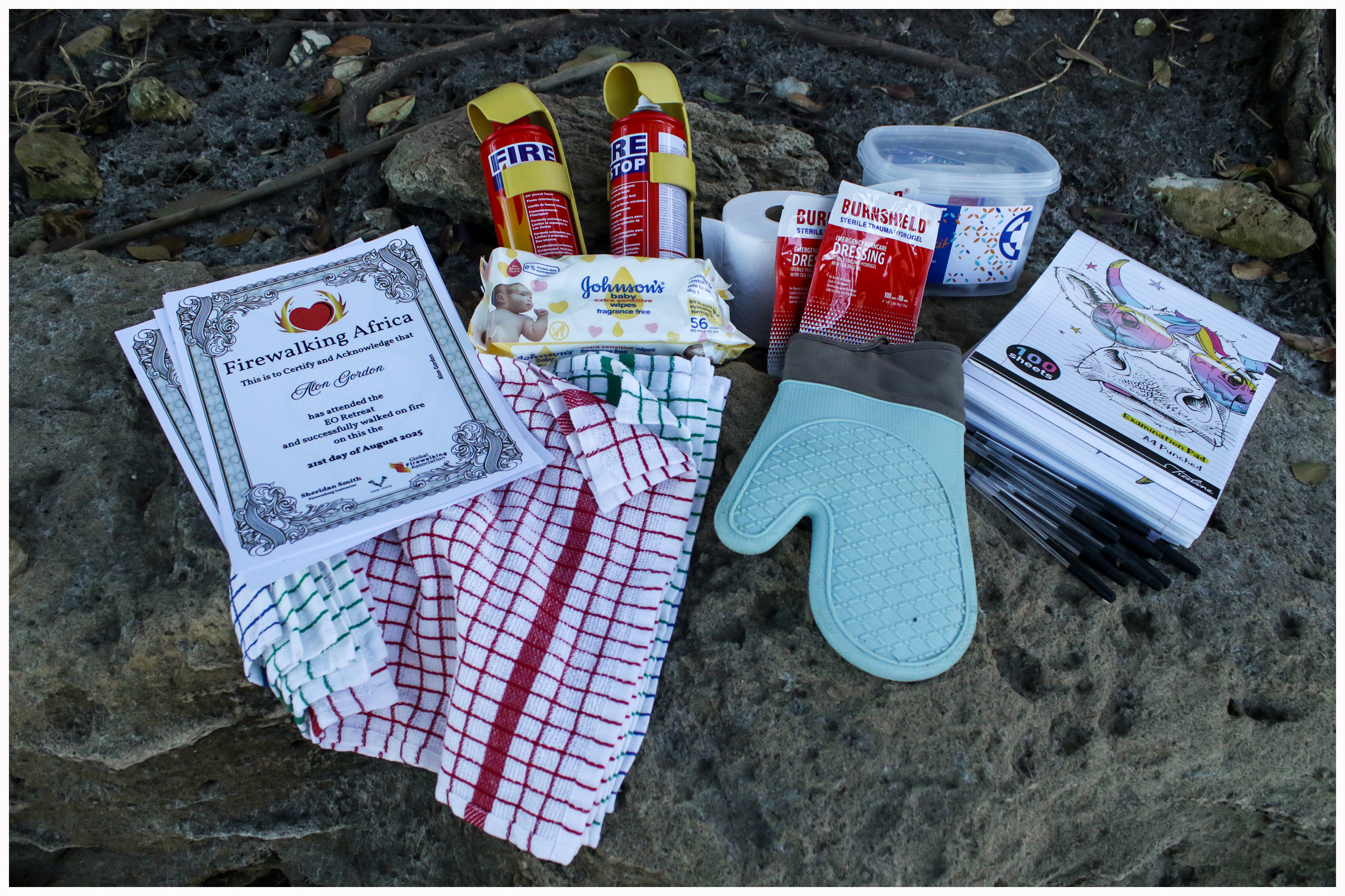 Firewalking preparation